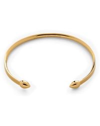 Monica Vinader - Vermeil Fiji Cuff Bracelet - Lyst