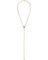 Jacquie Aiche - Diamond And Emerald Sophia Necklace - Lyst