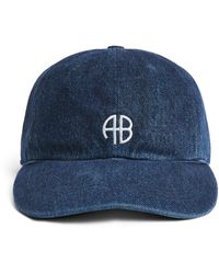 Anine Bing - Denim Jeremy Baseball Cap - Lyst