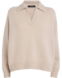 Weekend by Maxmara - Virgin Wool Open-Collar Sweater - Lyst
