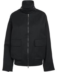 Birrot - Oversized Funnel-Neck Bomber Jacket - Lyst