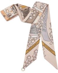 BVLGARI - Silk Printed Scarf - Lyst