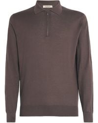 FIORONI CASHMERE - Cotton-Cashmere Polo Sweater - Lyst
