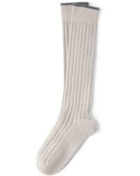 Brunello Cucinelli - Cashmere Ribbed Socks - Lyst