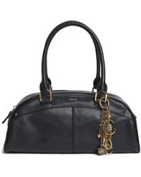 Chloé - Leather Bowling Top-Handle Bag - Lyst