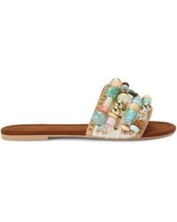 Kurt Geiger - Beaded Southbank Sandals - Lyst