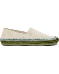 Loewe - X Paula's Ibiza Suede Raffia-Trim Rio Slippers - Lyst