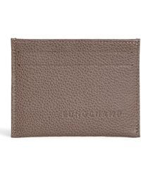 Longchamp - Leather Le Foulonné Card Holder - Lyst