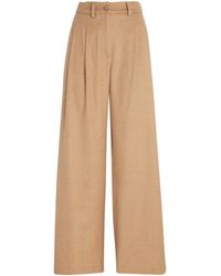 Colombo - Kid Cashmere Pleated Wide-Leg Trousers - Lyst