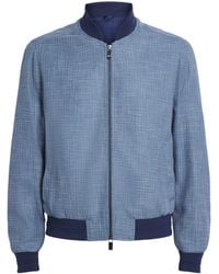 Pal Zileri - Zip-Up Bomber Jacket - Lyst