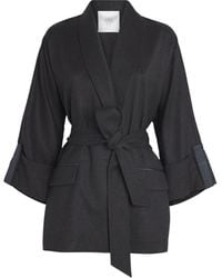 Eleventy - Wool-Blend Belted Jacket - Lyst