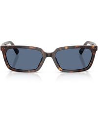 Jimmy Choo - Tortoiseshell Rectangular Sunglasses - Lyst