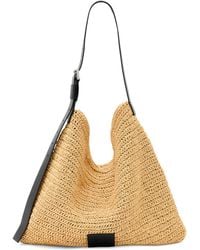 AllSaints - Paper Straw Asha Shoulder Bag - Lyst
