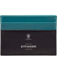 Ettinger - Leather Sterling Flat Card Holder - Lyst