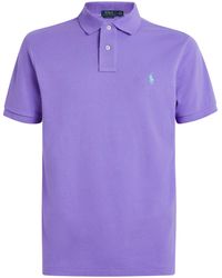 Polo Ralph Lauren - Cotton Mesh Custom-Fit Polo Shirt - Lyst