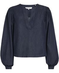 FRAME - Denim The Off Duty Popover Blouse - Lyst