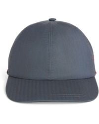 Isaia - Wool-Blend Embroidered Baseball Cap - Lyst