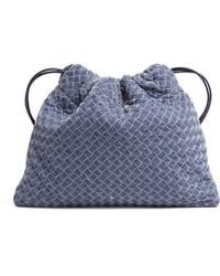 Bottega Veneta - Velvet Lambskin Dustbag Shoulder Bag - Lyst