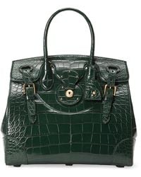 Ralph Lauren - Alligator Leather Ricky 33 Top-Handle Bag - Lyst