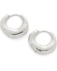 Monica Vinader - Sterling Deia Huggie Earrings - Lyst