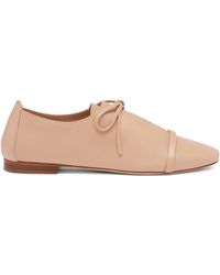 Malone Souliers - Nappa Leather Lace-Up Jean Flats - Lyst