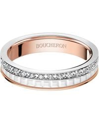 Boucheron - Rose, And Diamond Quatre Edition Wedding Band - Lyst