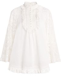 Zimmermann - 'Ascension' Lace Blouse - Lyst