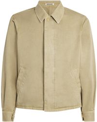 AURALEE - Cotton Garment-Dyed Jacket - Lyst