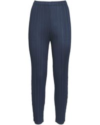 Pleats Please Issey Miyake - Wormhole Slim-Fit Trousers - Lyst