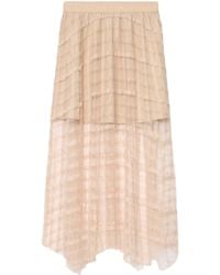 AllSaints - Sheer Celia Maxi Skirt - Lyst