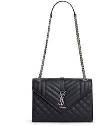 Saint Laurent - Medium Envelope Matelassé Shoulder Bag - Lyst