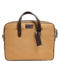 Polo Ralph Lauren - Canvas Leather-badge Briefcase - Lyst