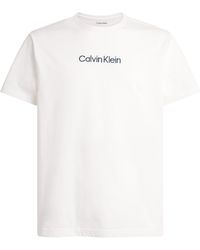 Calvin Klein - Cotton Logo Pyjama Top - Lyst