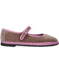Flabelus - Velvet Odiseo Mary Janes - Lyst