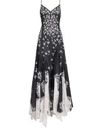 Gabriela Hearst - Silk Floral-Embroidered Neville Gown - Lyst