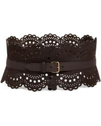 Alaïa - Leather Bustier Belt - Lyst