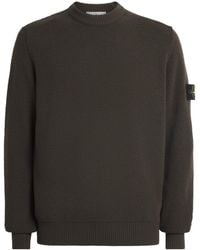 Stone Island - Virgin Wool Compass Sweater - Lyst