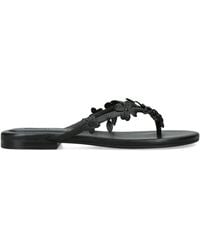 Jonathan Simkhai - Leather Floral Willow Flip Flops - Lyst