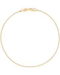 Astrid & Miyu - Plated Box Chain Anklet - Lyst