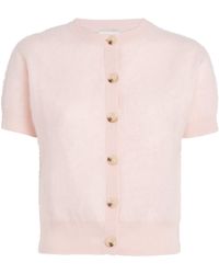 Soft Goat - Cashmere Short-Sleeve Cardigan - Lyst