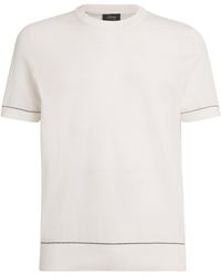 Brioni - Sea Island Cotton Knitted T-Shirt - Lyst