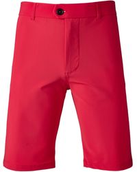 Greyson Montauk Stretch-tech Shorts - Red