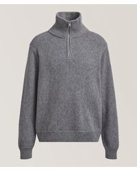 FRAME - Mãlange Quarter-Zip Sweater - Lyst