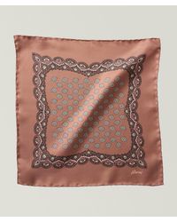Brioni - Patterned Silk Pocket Square - Lyst