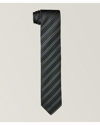 Canali - Striped Silk Tie - Lyst