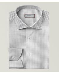 Canali - Check Cotton Dress Shirt - Lyst
