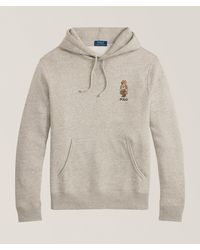 Polo Ralph Lauren - Polo Bear Fleece Hooded Sweater - Lyst