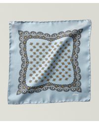 Brioni - Patterned Silk Pocket Square - Lyst