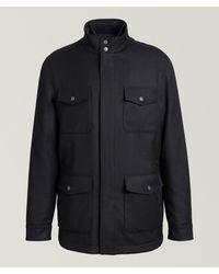 Canali - Removable-Bib Wool Field Jacket - Lyst