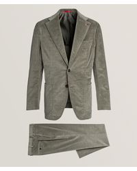 Isaia - Corduroy Stretch Cotton-Wool Suit - Lyst